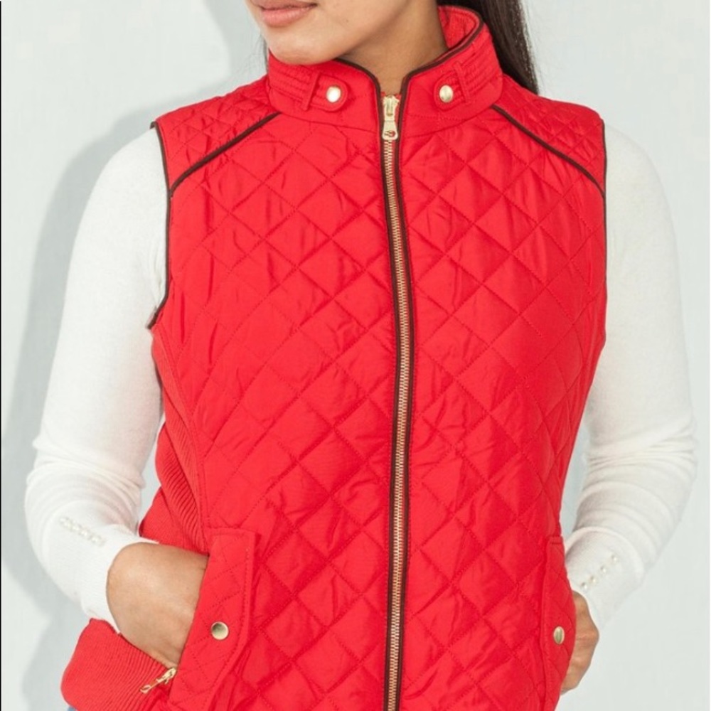 Quilted Vest in Red BRAND NEW!